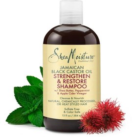 تصویر شامپو شی مویسچر تقویت کننده و بازسازی کننده مو Shea Moisture Strengthen & Restore Shampoo 