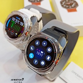 تصویر ساعت هوشمند JS Watch 7 Ultra -(نسخه اصلی کاور و گلس همراه)بدنه مشکی بند مشکی 