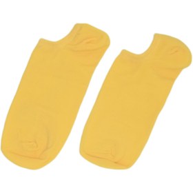 تصویر جوراب زیرقوزکی زرد 