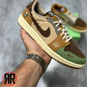 تصویر کتونی زنانه و مردانه ایر جردن ١ وودوو - 4 Air Jordan 1 Voodoo