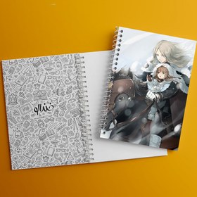 تصویر دفتر نت موسیقی 100 برگ خندالو طرح کلر انیمه کلیمور 