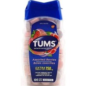 تصویر 100 تایی جویدنی معده تامز کانادا توت tums ultra strength