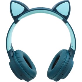 تصویر هدفون بلوتوثی رم خور CAT EAR VZV-380M CAT EAR VZV-380M Bluetooth Headset