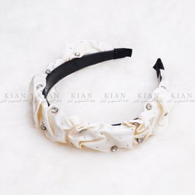 تصویر تل سفید نگین دار 