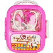 تصویر ست اسباب بازی تجهیزات پزشکی چرخ‌دار 