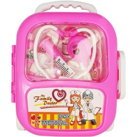 تصویر ست اسباب بازی تجهیزات پزشکی چرخ‌دار 