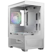 تصویر کیس کامپیوتر گیم دیاس Aura GC9M Elite ARGB Micro Tower سفید Gamdias Aura GC9M Elite ARGB Micro Tower White Computer Case