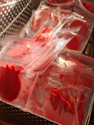 تصویر بیسکوییت انار سایز کوچک دانه ای 