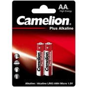 تصویر باتری دوتایی قلمی Camelion Plus Alkaline 1.5V AA 