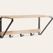 تصویر شلف دیواری و آویز مدل FD01 wall shelf & clothes hanger