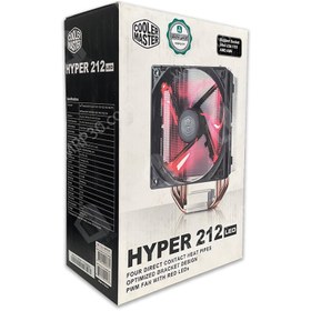 تصویر خنک کننده پردازنده مدل COOLERMASTER HYPER 212 LED (استوک پایه اینتل) 