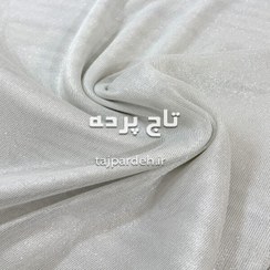 تصویر پرده کتان شاین قلابافی مینیمال پانچ چین ریز 