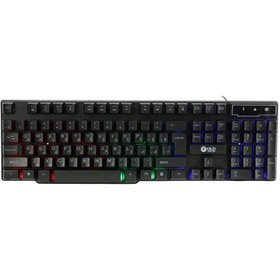 تصویر کیبورد گیمینگ گلد اسکار مدل KB7123 با سیم 