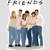تصویر استیکر شخصیت های سریال دوستان Friends 