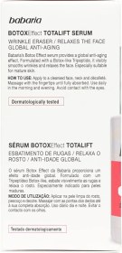 تصویر سرم پوست بوتاکس باباریا حجم 30 میل اورجینال botox skin serum Babaria 30 ML