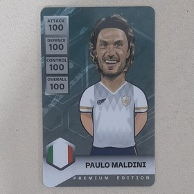 تصویر کارت فوتبالی کمیدی PAULO MALDINI 100 