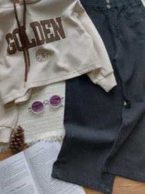 تصویر شلوار بگ زغالی (184012) - سایز 170 