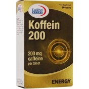 تصویر قرص کافئین 200 میلی گرم یوروویتال 60 عدد_Koffein 200 