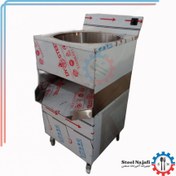 تصویر دستگاه حلیم صاف کن صنعتی گیربکسی ۳ پر آلومینیوم 