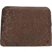 تصویر پتوی بزرگ چند رنگ پتو دو نفره قهوه ای مد روز 220x240 Özdilek 