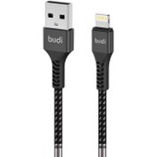 تصویر کابل لایتنینگ بودی Budi M8J0180 Lightning Cable توان 2 آمپر 