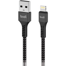 تصویر کابل لایتنینگ بودی Budi M8J0180 Lightning Cable توان 2 آمپر 