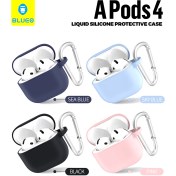 تصویر کاور سیلیکونی ایرپاد 4 بلوئو مدل BLUEO Liquid Silicone مناسب ایرپاد 4 اپل AirPods 4 