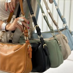 تصویر کیف دوشی زنانه روژان از جنس سیلک 