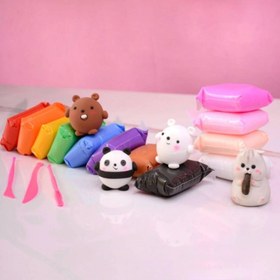 تصویر خمیر بازی ۱۲ رنگ سایز بزرگ 