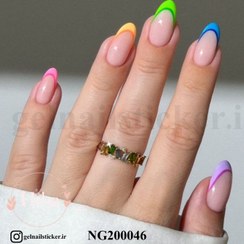 تصویر استیکر کاشت ناخن_کد NG200046 gel nail sticker_ NG200046