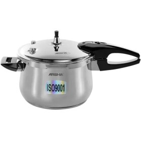 تصویر زودپز استیل ۲۰ سانت عرشیا مدل PR135-405 ا Arshia 20 cm steel pressure cooker model PR135-405 Arshia 20 cm steel pressure cooker model PR135-405