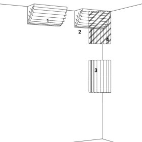 تصویر پنل آکوستیک سوپر بیس ترپ Acoustic diffuser super base trap 