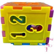 تصویر بازی فکری بچگانه طرح مکعب هوش 