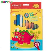 تصویر پاستل روغنی آریا کد 2027 بسته 12عددی 