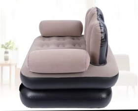 تصویر مبل بادی تک نفره Leedssoy همراه با پمپ باد 