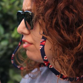 تصویر بند عینک گلیمی کاشی 