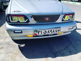 تصویر چراغ جلو اسپرت پراید ۱۳۱ طرح I8 قرمز 