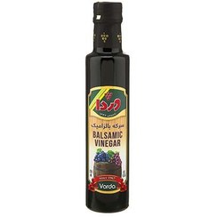 تصویر سرکه بالزامیک شیشه‌ای 250g وردا 