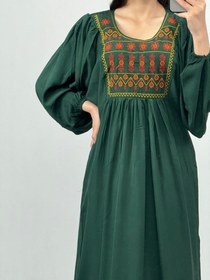 تصویر پیراهن نخ گلدوزی هاله 