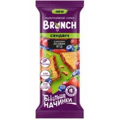 تصویر غلات بار رژیمی برانچ Brunch Forest Berries با مغز انواع توت و تمشک 56 گرم انواع بار و تنقلات مغذی برانچ 56گرم