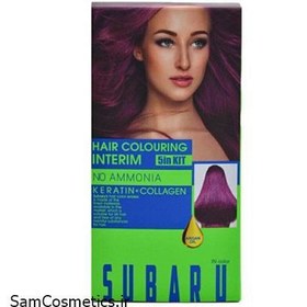 تصویر کیت شامپو رنگی سوبارو subaru مدل hair colouring interim شماره 4.6 