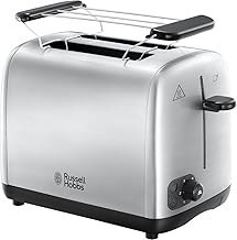 تصویر Russell Hobbs Toaster Adventure ، Toast-Technologie ، Inkl. Br Tchenaufsatz ، 6 Einstellbare br unungsstufen + auftau- & aufw rmfunktion ، 850 watt ، 24080-56 ، edelstahl Russell Hobbs Toaster Adventure, Perfect-Toast-Technologie, inkl. Br tchenaufsatz, 6 einstellbare Br unungsstufen + Auftau- &amp; Aufw rmfunktion, 850 Watt, 24080-56, Edelstahl