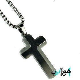 تصویر گردنبند صلیب استیل مدل ۷۷ Necklace Cross 