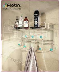 تصویر قفسه حمام پلاتین مدل 7312 دو طبقه 