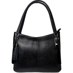 تصویر کیف مجلسی زنانه طرح شقایق چرم طبیعی رایا 