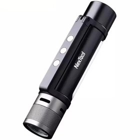 تصویر چراغ قوه و پاوربانک 6 کاره شیائومی Xiaomi NE20030 NexTool Outdoor 6 in 1 Thunder Flashlight مشکی | ی پاوربانک