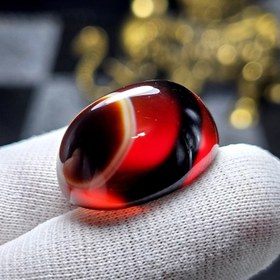 تصویر نگین سنگ عقیق معدنی خراسانی نمونه خاص کد S3569 