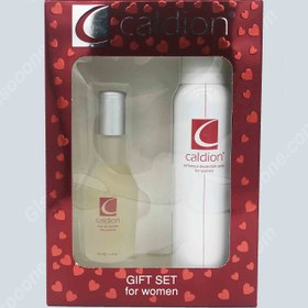 تصویر ست کادویی کلاسیک زنانه دوتکه (ادوتویلت 50 میل+دئودورانت 150 میل) کالدیون Caldion Classic Womens Gift set(Eau de Toilette 50 ml + Deodorant 150 ml)