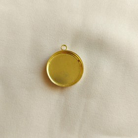 تصویر قاب فلزی کفه دار طلائی 