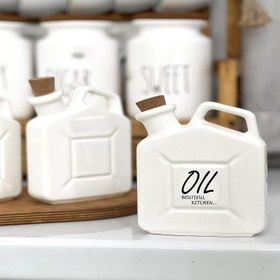 تصویر ظرف روغن سرامیکی طرح گالن مدل 01 